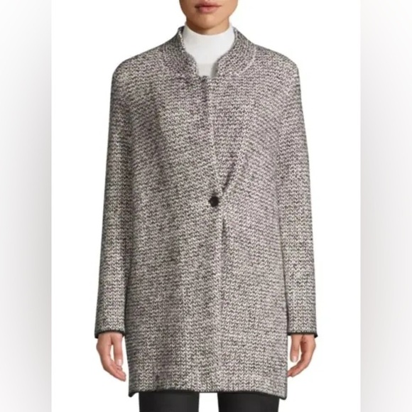 Eileen Fisher Jackets & Blazers - Eileen Fisher Womens Notch Collar Long Jacket Size Small
